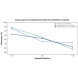 Linearity - Human gamma Cystathionase ELISA Kit (A334931) - Antibodies.com