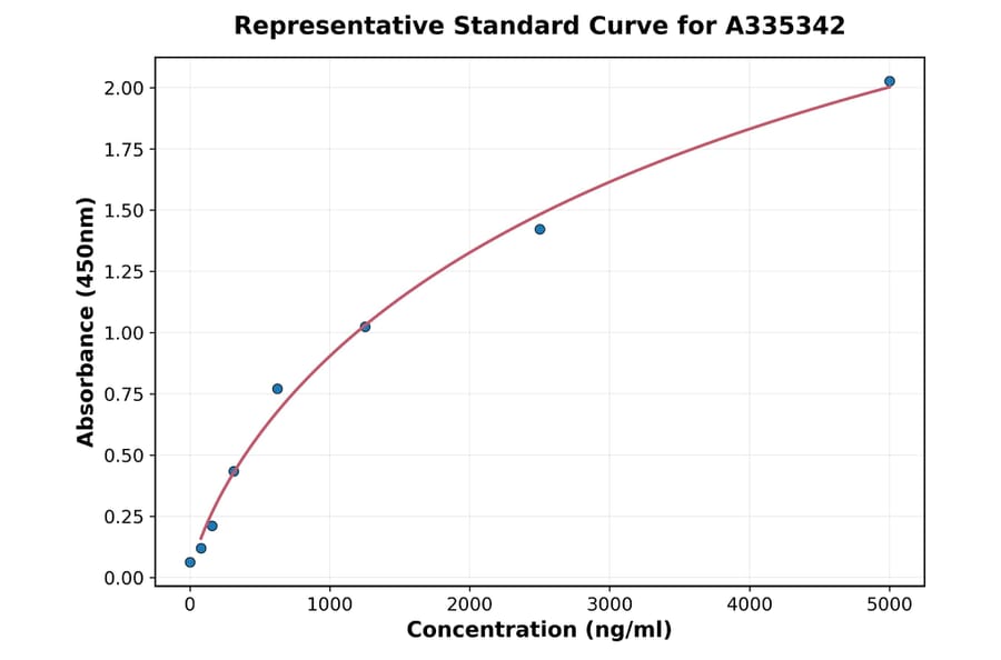 Standard Curve - Rat CYP3A4 ELISA Kit (A335342) - Antibodies.com