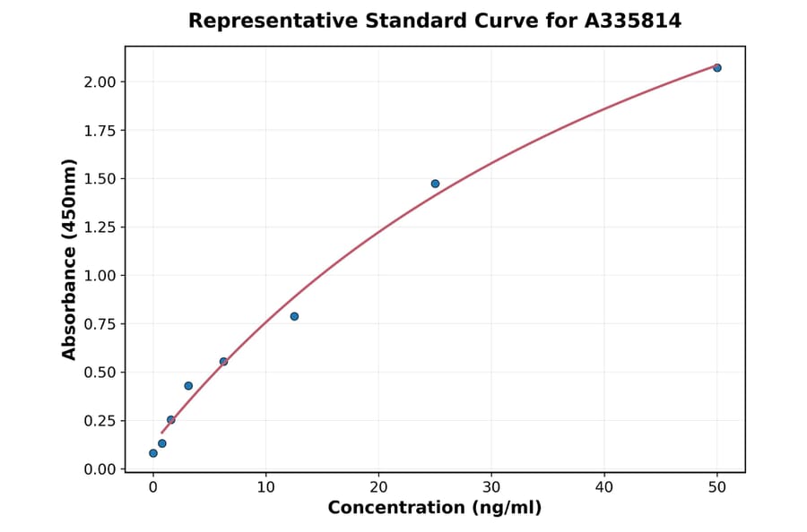 Standard Curve - Human P4HA2 ELISA Kit (A335814) - Antibodies.com