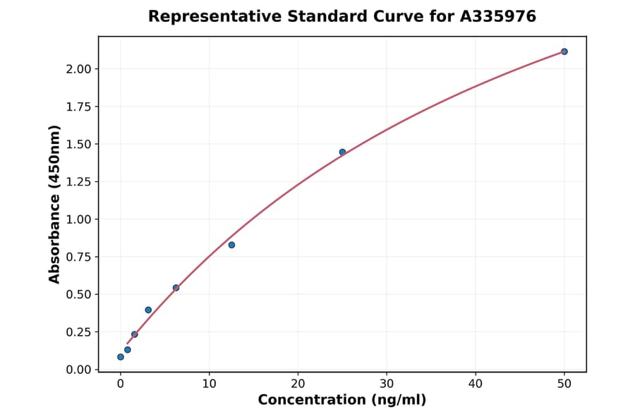 Standard Curve - Human Wnt5b ELISA Kit (A335976) - Antibodies.com