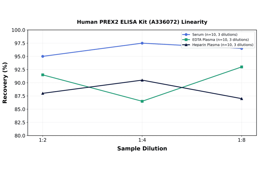 Linearity - Human PREX2 ELISA Kit (A336072) - Antibodies.com
