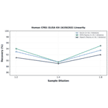 Linearity - Human CPB1 ELISA Kit (A336263) - Antibodies.com