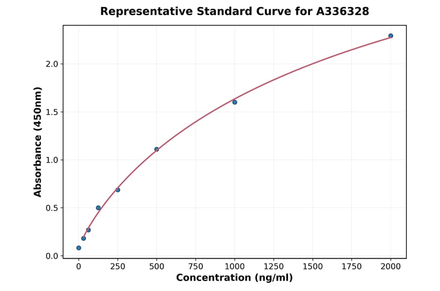 Standard Curve - Human Caspase-12 ELISA Kit (A336328) - Antibodies.com