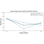 Linearity - Human Integrin beta 4 ELISA Kit (A336376) - Antibodies.com
