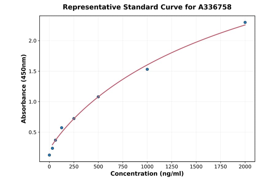 Standard Curve - Rat IL-18 ELISA Kit (A336758) - Antibodies.com