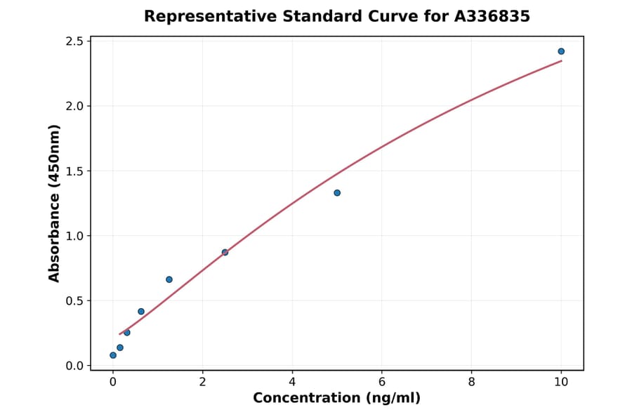 Standard Curve - Rat AIF ELISA Kit (A336835) - Antibodies.com