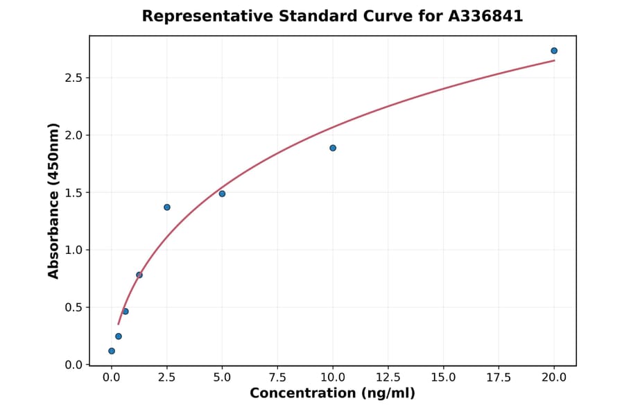 Standard Curve - Rat PKR ELISA Kit (A336841) - Antibodies.com
