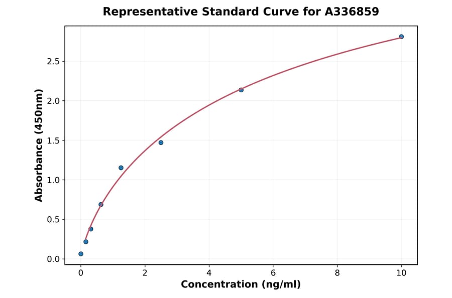 Standard Curve - Rat MGP ELISA Kit (A336859) - Antibodies.com