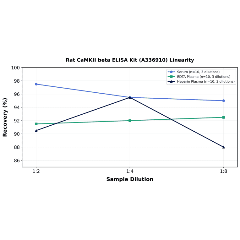 Linearity - Rat CaMKII beta ELISA Kit (A336910) - Antibodies.com