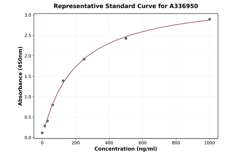 Standard Curve - Rat Glutamine Synthetase ELISA Kit (A336950) - Antibodies.com