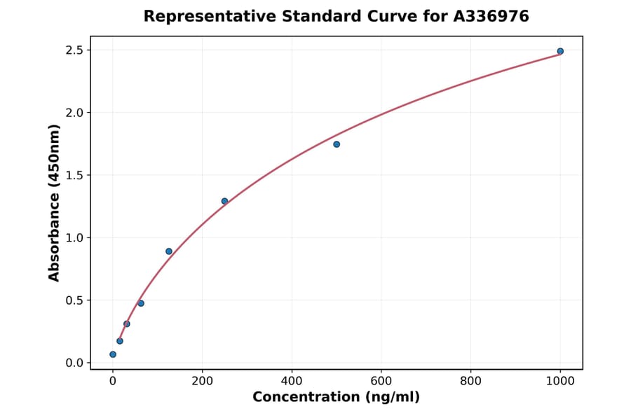 Standard Curve - Rat MDC ELISA Kit (A336976) - Antibodies.com
