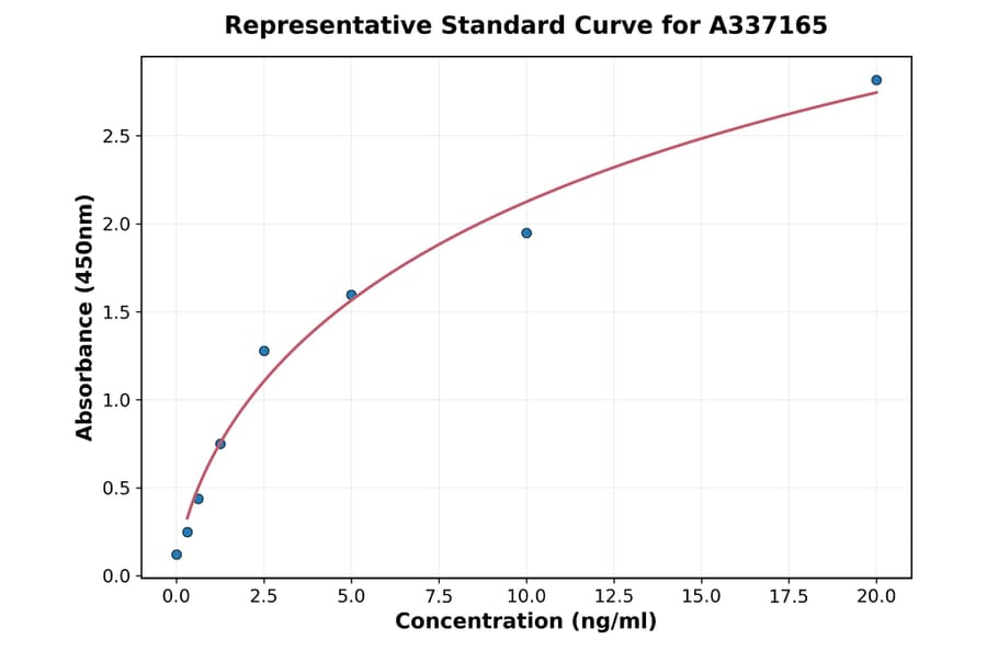 Standard Curve - Rabbit MMP2 ELISA Kit (A337165) - Antibodies.com