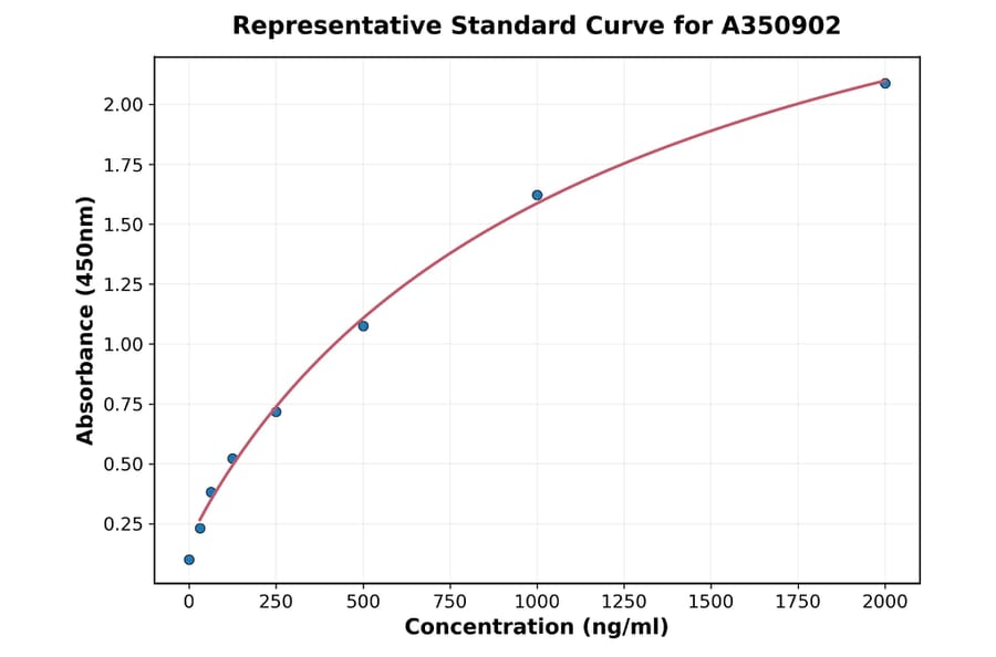 Standard Curve - Rat xCT ELISA Kit (A350902) - Antibodies.com
