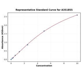Standard Curve - Human Granzyme B ELISA Kit (Small Sample Volume) (A351855) - Antibodies.com
