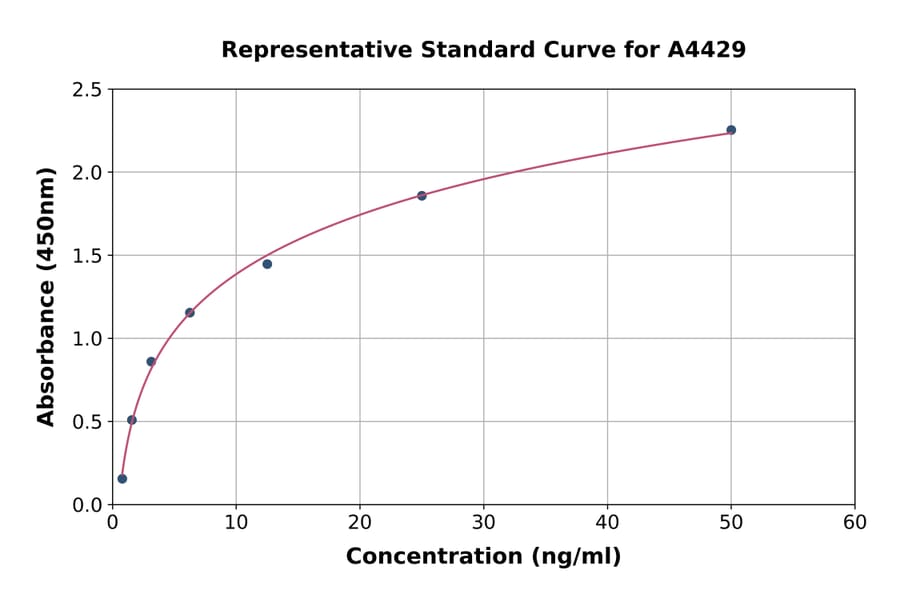 Standard Curve - Rat OAS1 ELISA Kit (A4429) - Antibodies.com