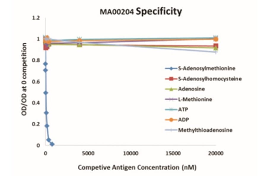 Standard Curve - Anti-SAM Antibody from Arthus Biosystems (MA00204) - Antibodies.com