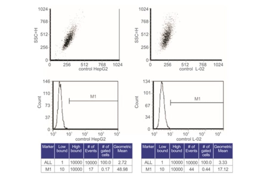 Flow Cytometry Control - Anti-SAH Antibody from Arthus Biosystems (MA00301) - Antibodies.com