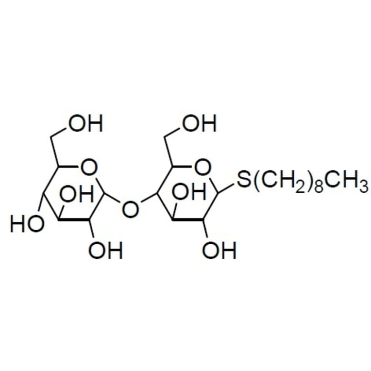 Structure - n-Nonyl-ß-D-Thiomaltoside - Thioglycoside Detergent (A57273) - Antibodies.com