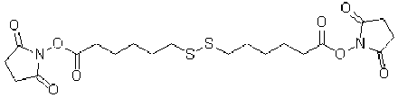 Structure - Dithiobis(Succinimidyl Hexanoate) - Cleavable Crosslinker (A57405) - Antibodies.com
