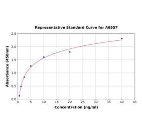 Standard Curve - Human BVR ELISA Kit (A6557) - Antibodies.com
