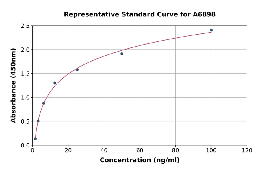 Standard Curve - Rat Factor XIIIa ELISA Kit (A6898) - Antibodies.com