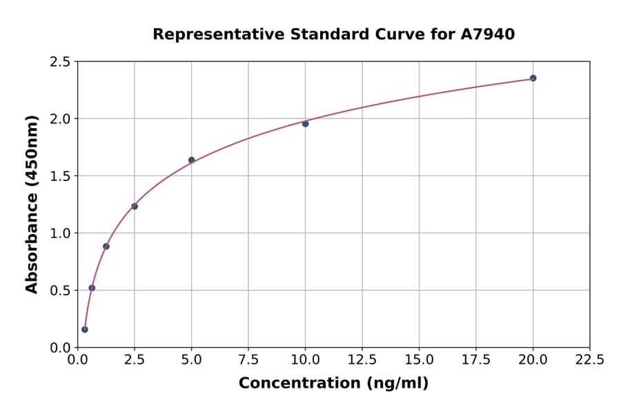 Standard Curve - Rat Synapsin I ELISA Kit (A7940) - Antibodies.com