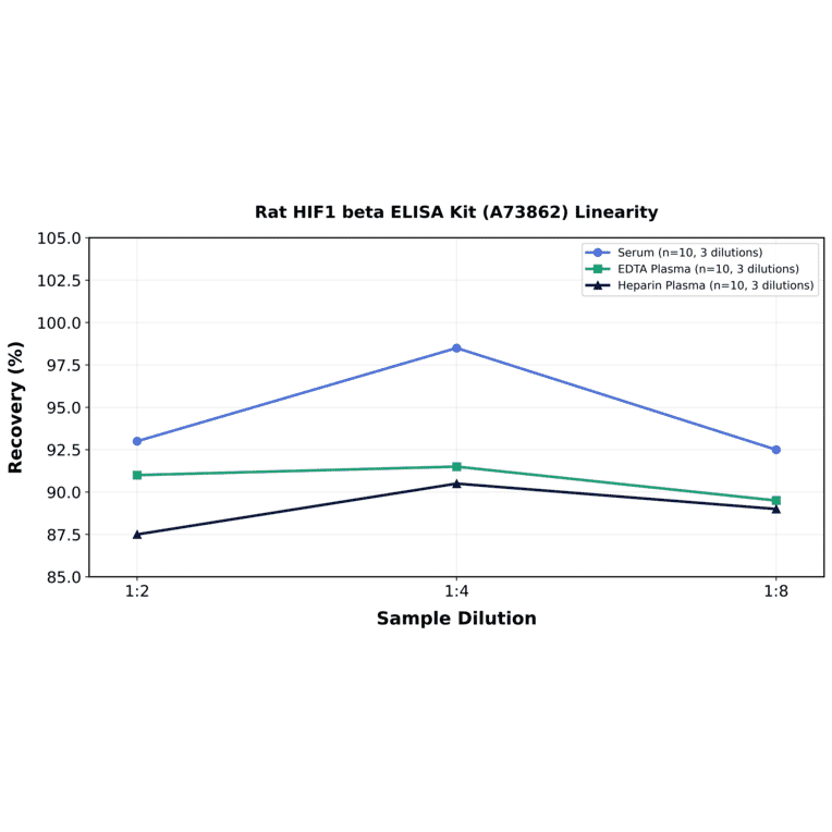Linearity - Rat HIF1 beta ELISA Kit (A73862) - Antibodies.com