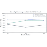 Linearity - Guinea Pig Interferon gamma ELISA Kit (A73921) - Antibodies.com