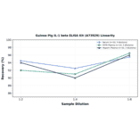 Linearity - Guinea Pig IL-1 beta ELISA Kit (A73929) - Antibodies.com