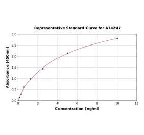 Standard Curve - Human PLA2G12B ELISA Kit (A74247) - Antibodies.com
