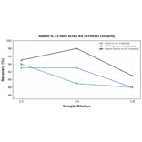 Linearity - Rabbit IL-12 beta ELISA Kit (A74435) - Antibodies.com