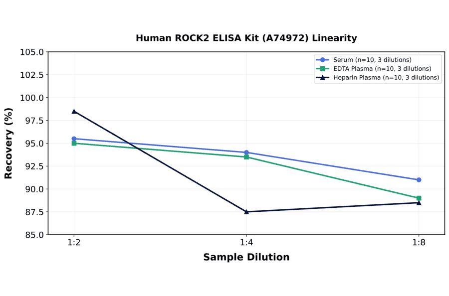 Linearity - Human ROCK2 ELISA Kit (A74972) - Antibodies.com