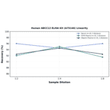Linearity - Human ABCC12 ELISA Kit (A75146) - Antibodies.com
