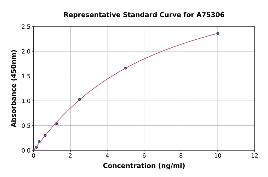 Standard Curve - Human BIG-2 ELISA Kit (A75306) - Antibodies.com