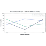 Linearity - Human Collagen III alpha 1 ELISA Kit (A75314) - Antibodies.com
