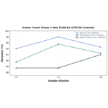 Linearity - Human Casein Kinase 2 beta ELISA Kit (A75334) - Antibodies.com