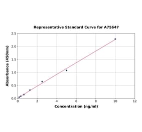 Standard Curve - Human IKB alpha ELISA Kit (A75647) - Antibodies.com