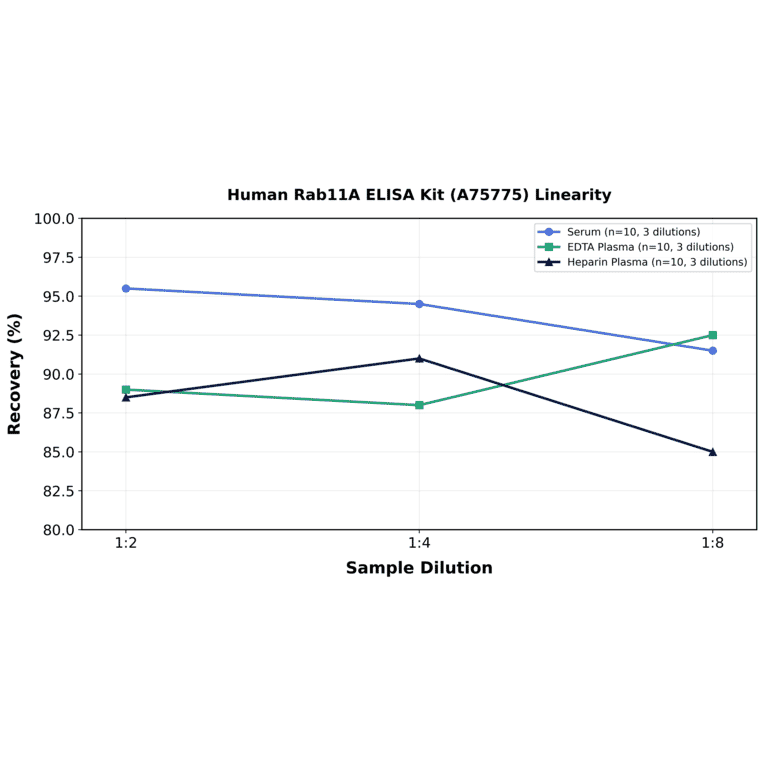 Linearity - Human Rab11A ELISA Kit (A75775) - Antibodies.com