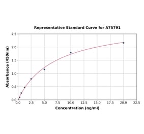 Standard Curve - Human TIP49A ELISA Kit (A75791) - Antibodies.com