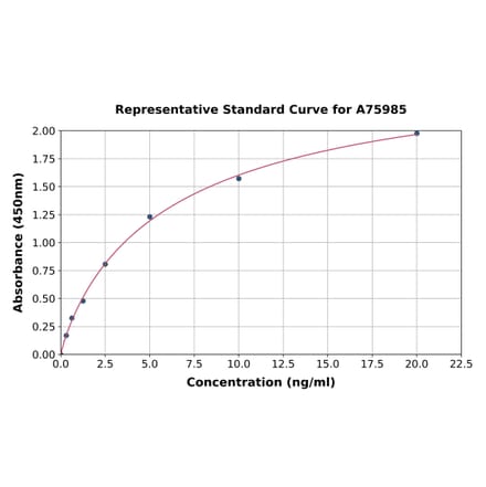 Standard Curve - Bovine Hsp70 ELISA Kit (A75985) - Antibodies.com