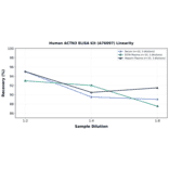 Linearity - Human ACTN3 ELISA Kit (A76097) - Antibodies.com