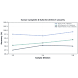 Linearity - Human Cyclophilin B ELISA Kit (A76417) - Antibodies.com
