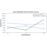 Linearity - Mouse ErbB2/HER2 ELISA Kit (A76492) - Antibodies.com