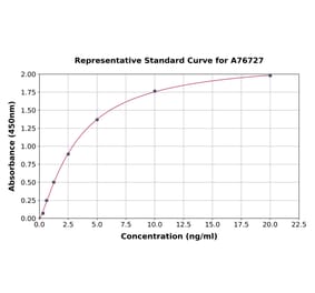 Standard Curve - Human htrA1 ELISA Kit (A76727) - Antibodies.com