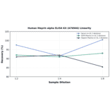 Linearity - Human Meprin alpha ELISA Kit (A76946) - Antibodies.com