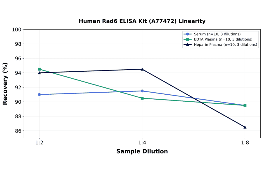 Linearity - Human Rad6 ELISA Kit (A77472) - Antibodies.com
