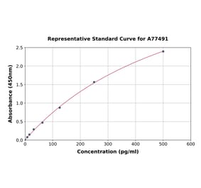 Standard Curve - Rat VEGFC ELISA Kit (A77491) - Antibodies.com