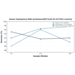 Linearity - Human Tryptophanyl tRNA Synthetase/WRS ELISA Kit (A77501) - Antibodies.com