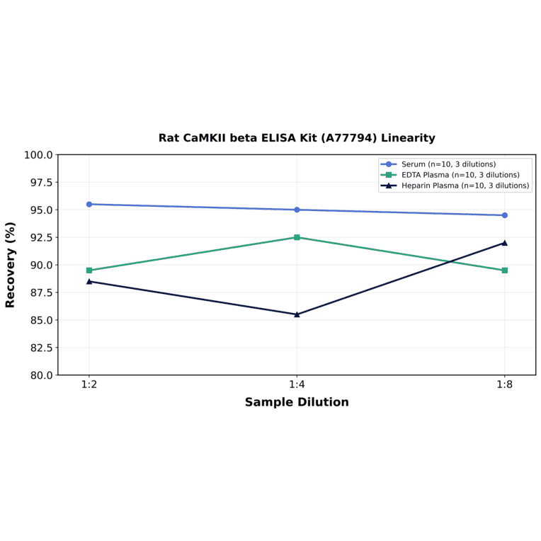 Linearity - Rat CaMKII beta ELISA Kit (A77794) - Antibodies.com