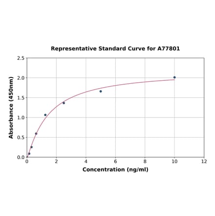 Standard Curve - Rat Caspase-8 ELISA Kit (A77801) - Antibodies.com